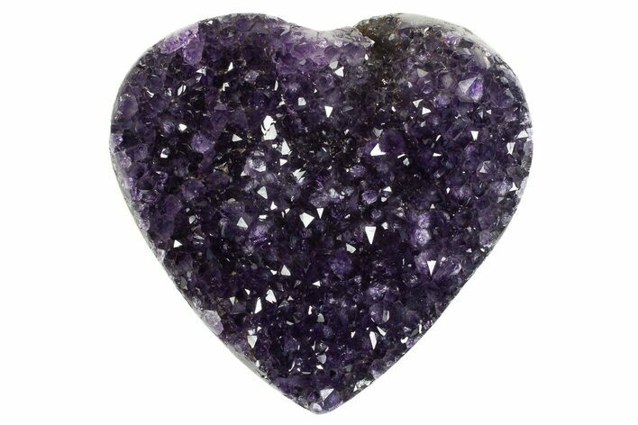 Dark Purple Amethyst Heart - Uruguay #343694